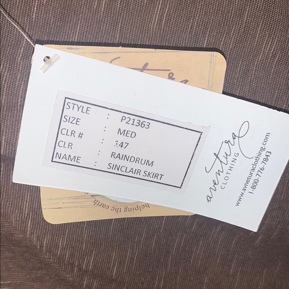 Aventura Women's Brown Midi Skirt - Picture 3 of 7